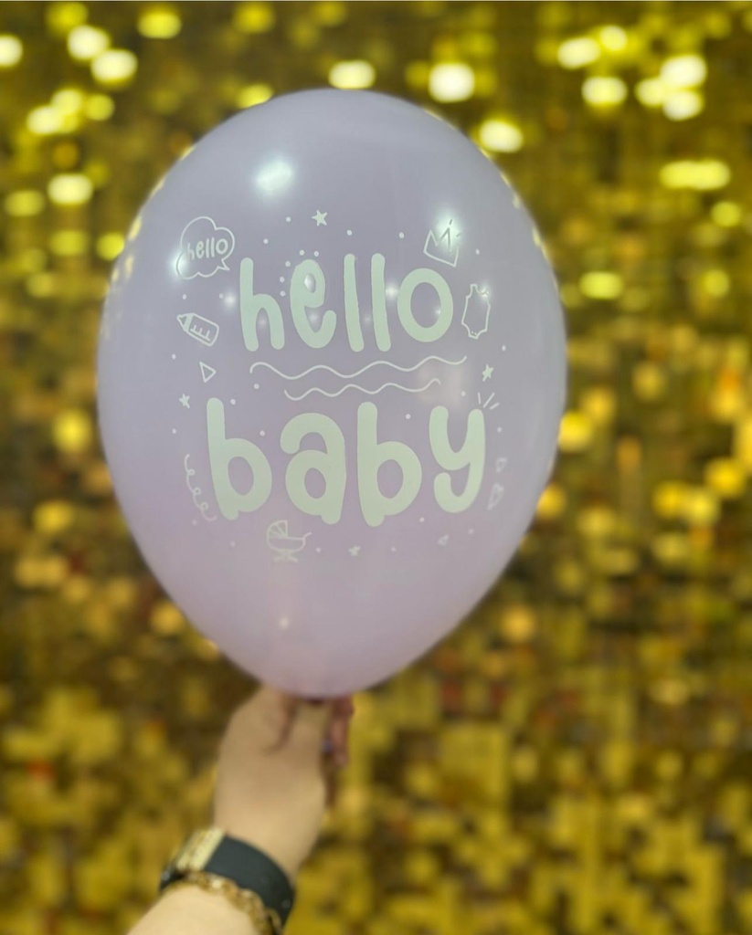 12" Hello Baby Kız Pembe 1+1 - 100 Adet