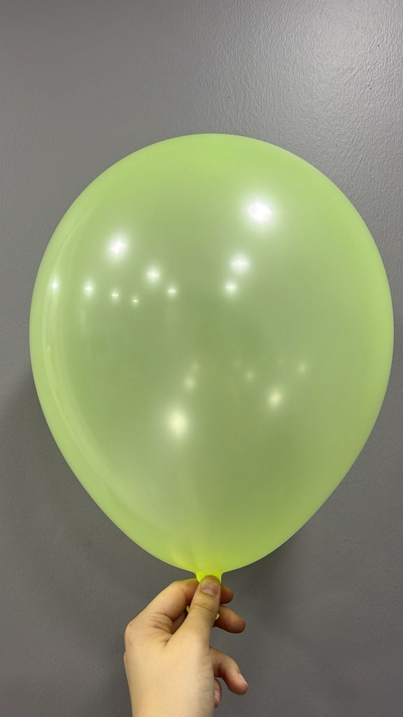 12" Neon Dekorasyon Balonu Sarı - 100 Adet