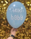 12" Hello Baby Erkek Mavi 1+1 - 100 Adet
