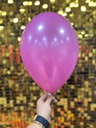 12" Metalik Dekorasyon Balonu Pembe - 100 Adet