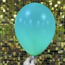 12" İç Mekan Dekorasyon Balonu Su Yeşili - 100 Adet