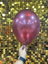 12" Metalik Dekorasyon Balonu Bordo  - 100 Adet