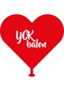 Kalp Balon - 100 Adet Kişiye Özel Baskılı Balon  1+0